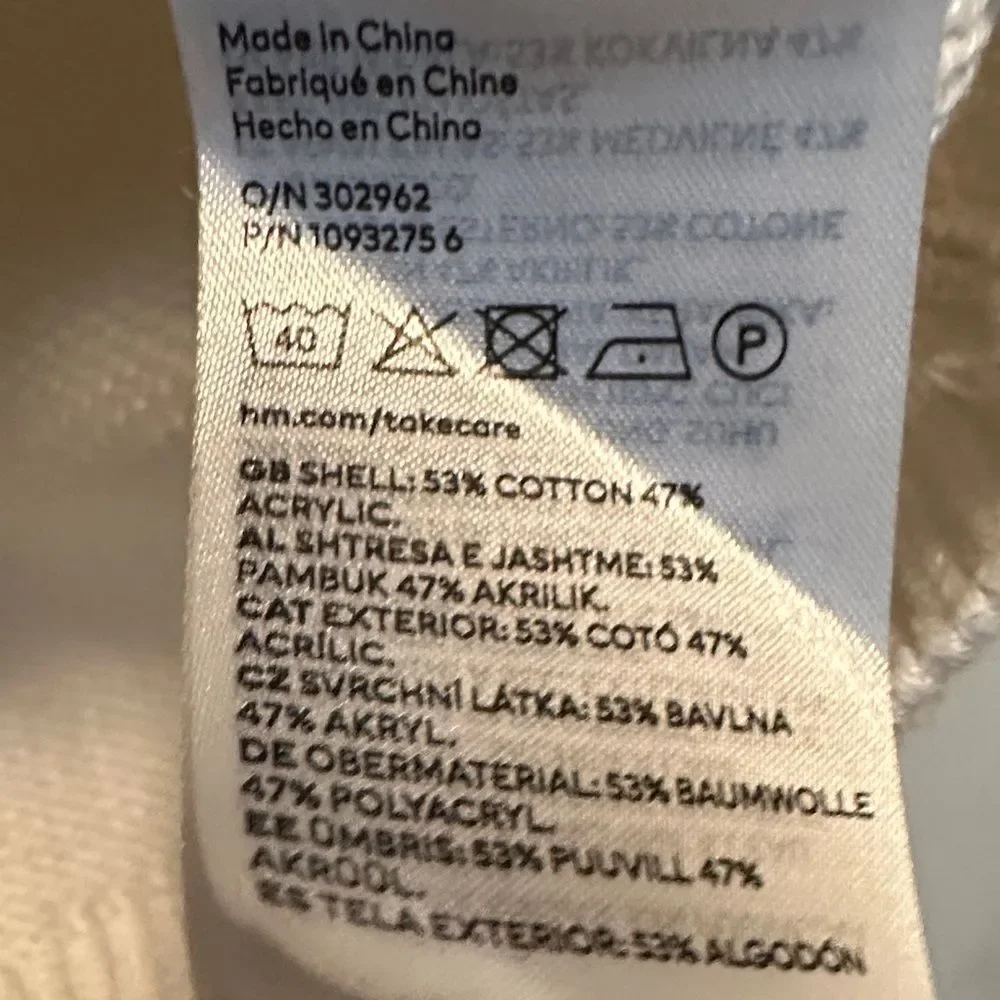 Smiley H&M Smiley Face Knit Sweater Vest Cotton Blend Size XS - Picture 4 of 4